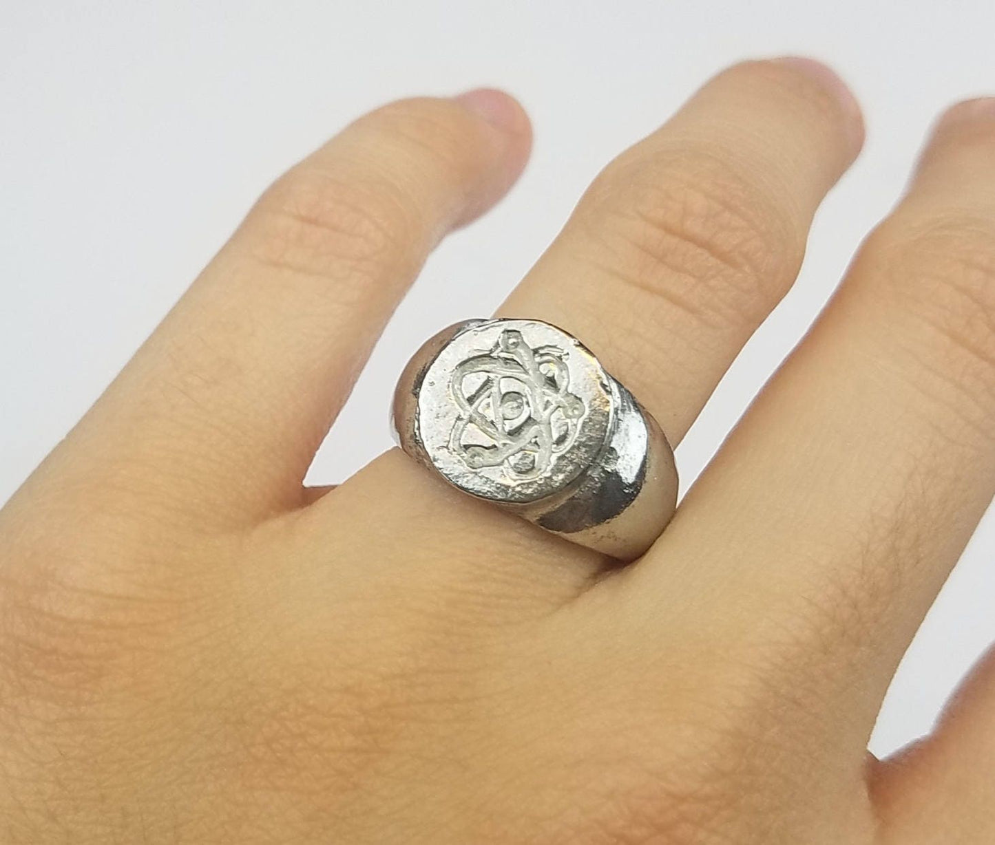 The power of the atom wax seal signet ring