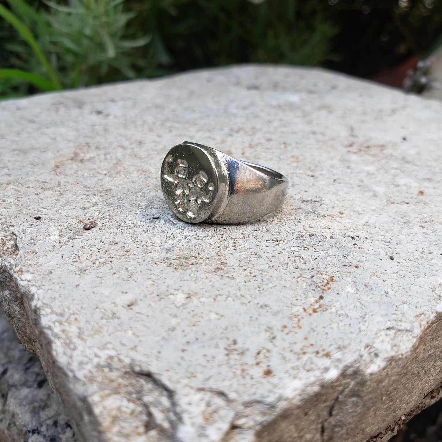 Girl power wax seal signet ring