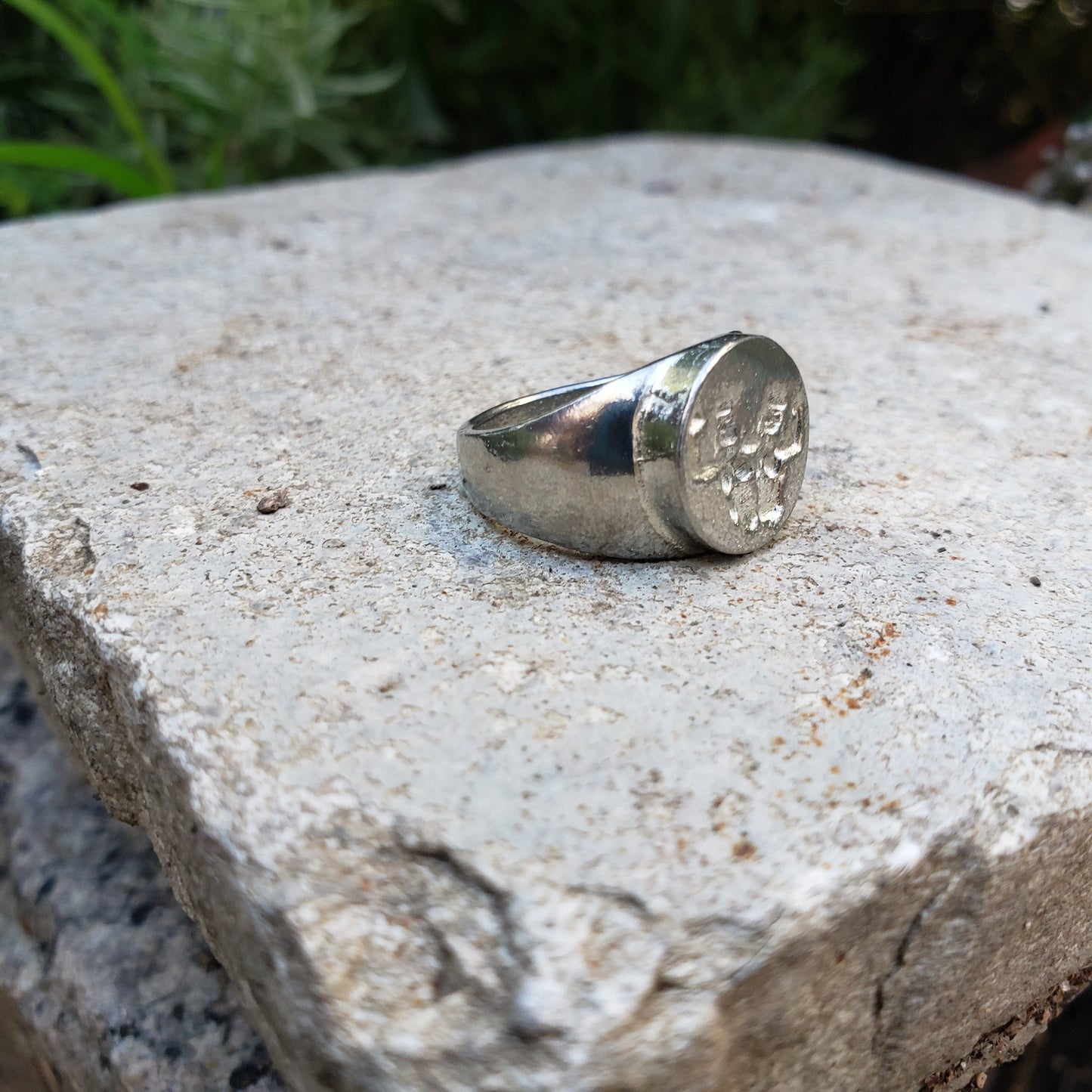Girl power wax seal signet ring
