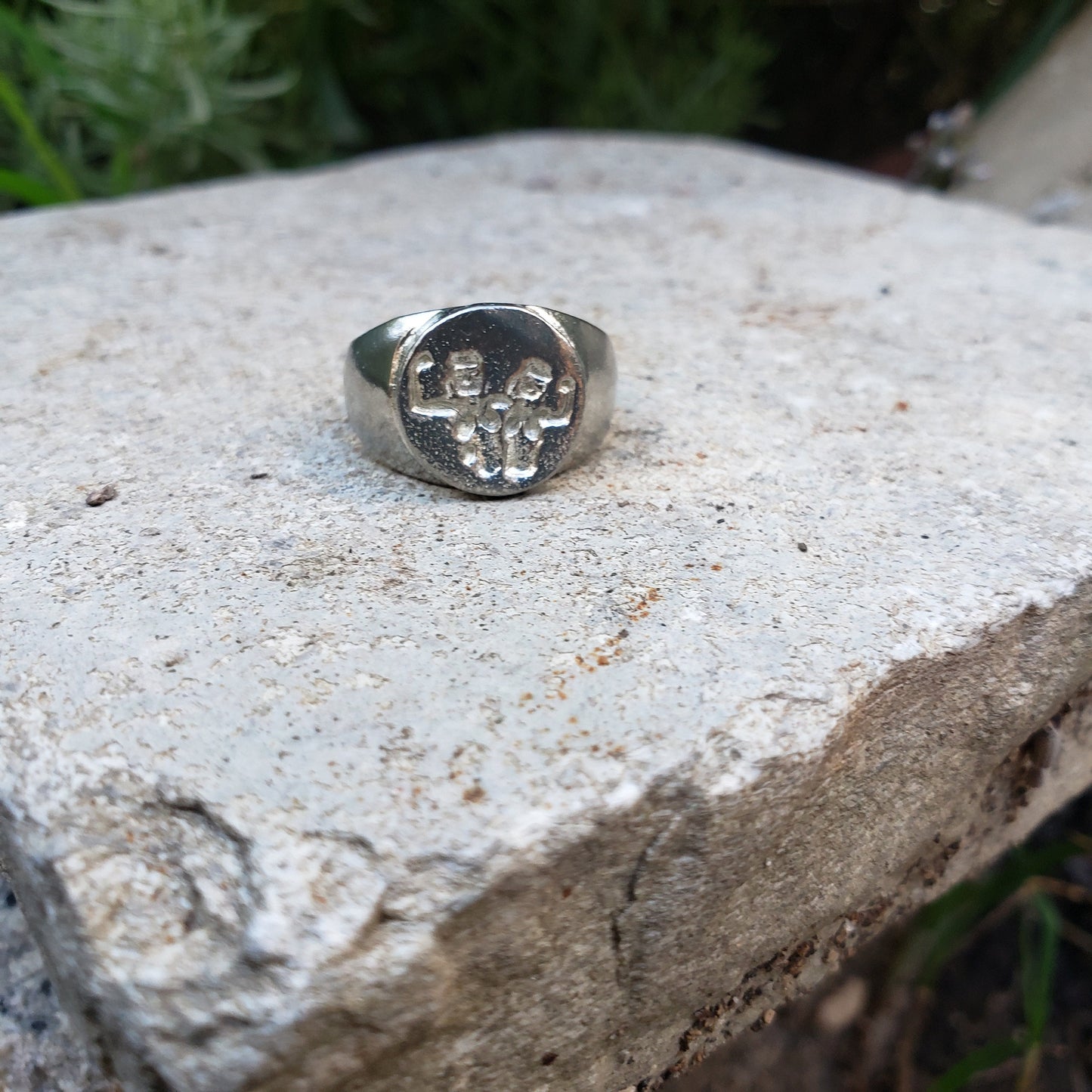 Girl power wax seal signet ring