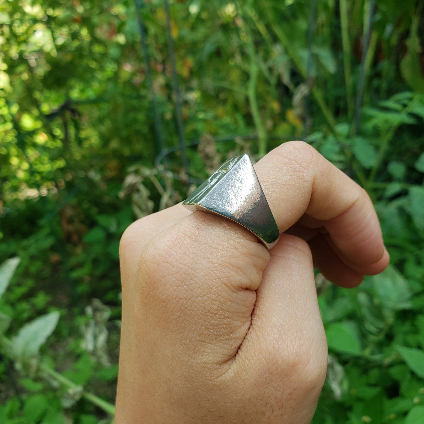 Sagittarius archer wax seal signet ring