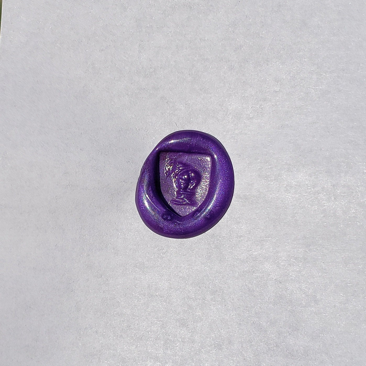 Mooning wax seal signet ring