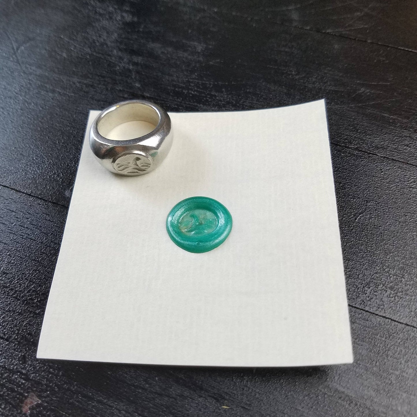 Nessie wax seal signet ring