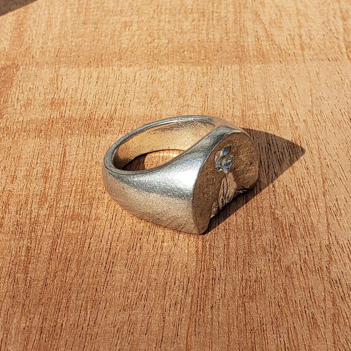 Volcano wax seal signet ring