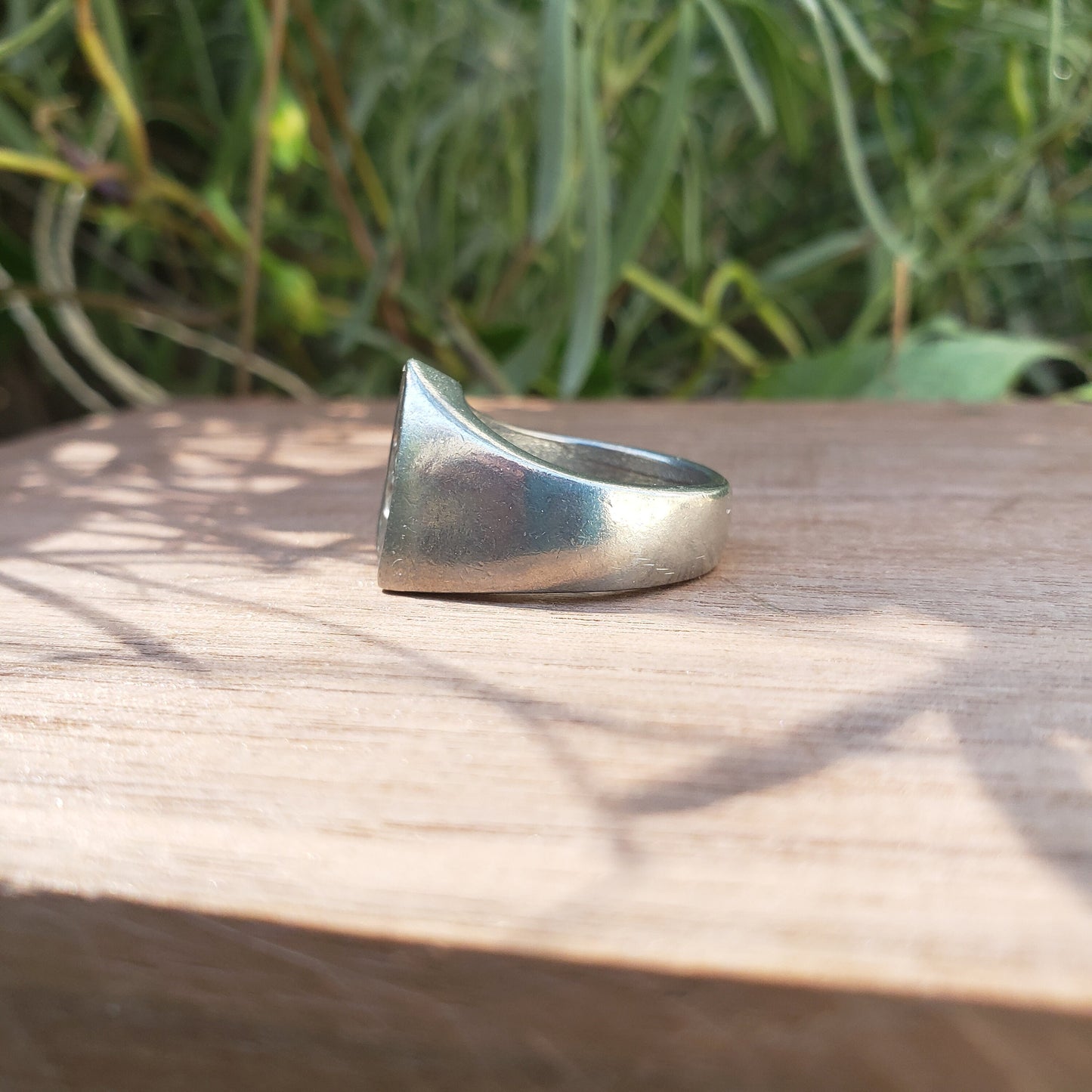 Shark smile wax seal signet ring