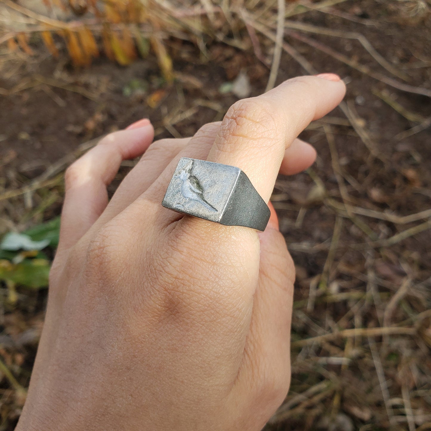 Cardinal wax seal signet ring