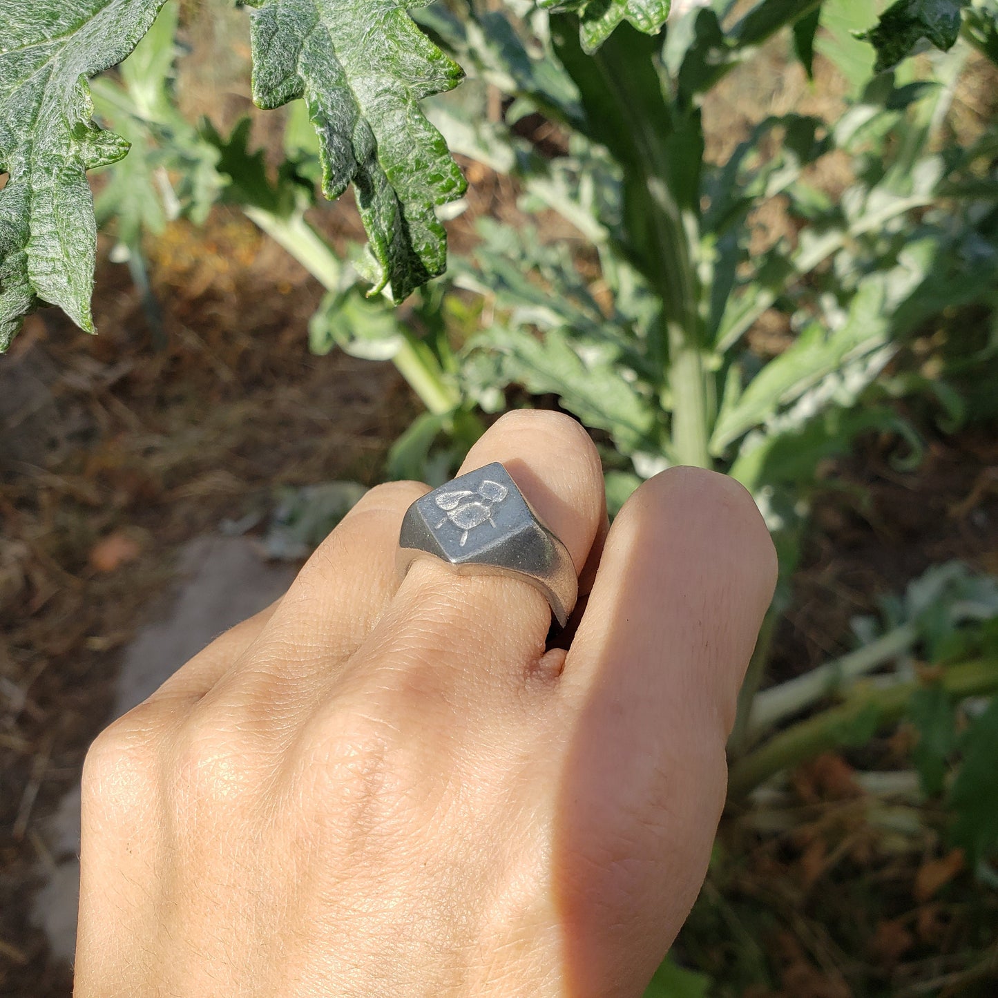 Desk wax seal signet ring