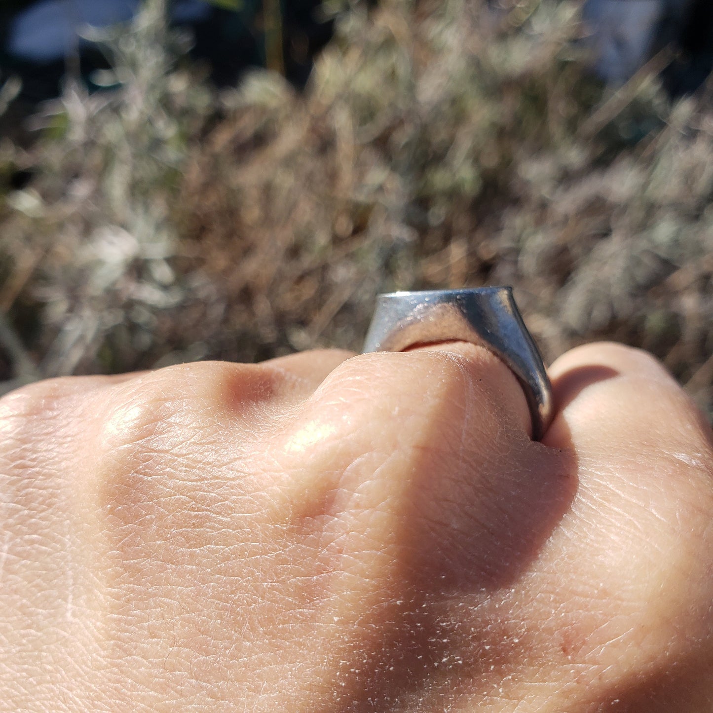 Goldfish wax seal signet ring