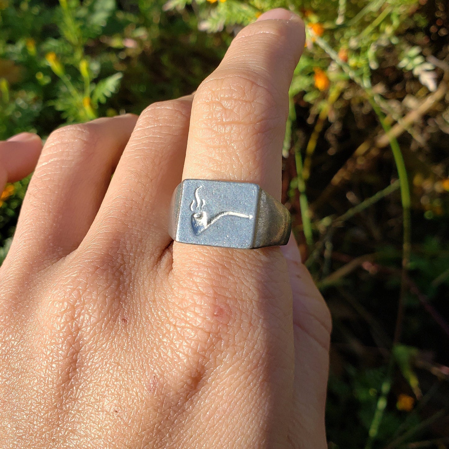 Pipe wax seal signet ring