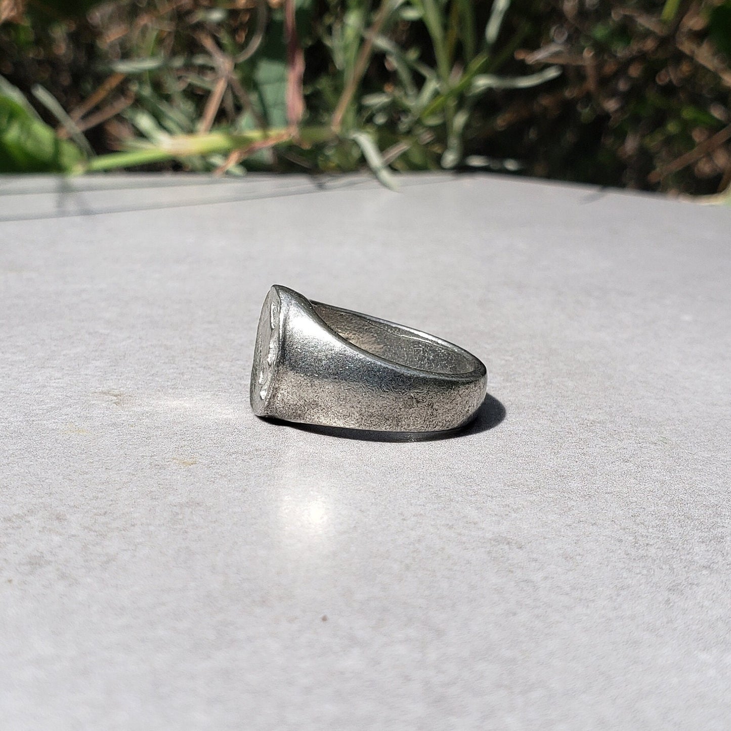 Selkie circle wax seal signet ring