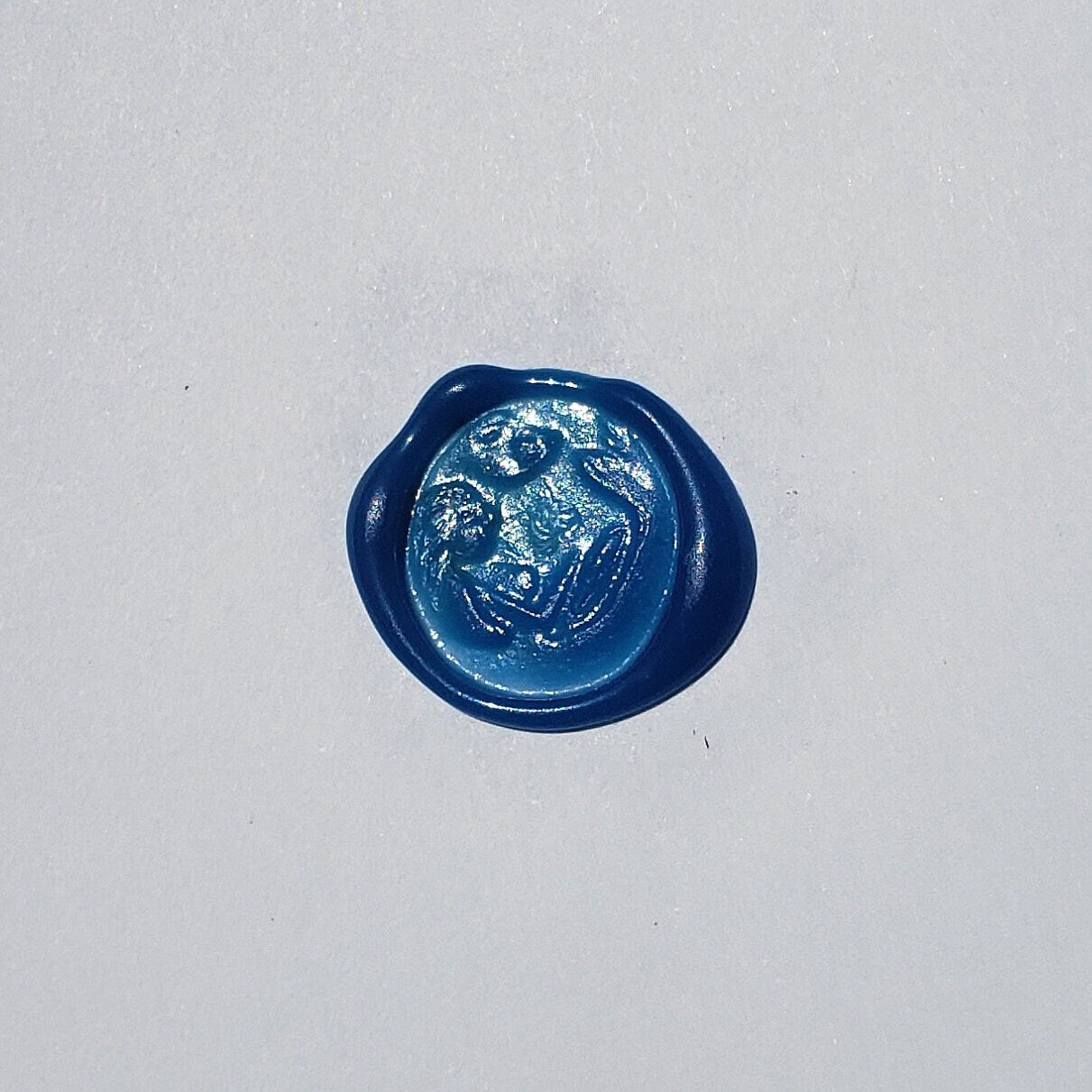 Selkie circle wax seal signet ring