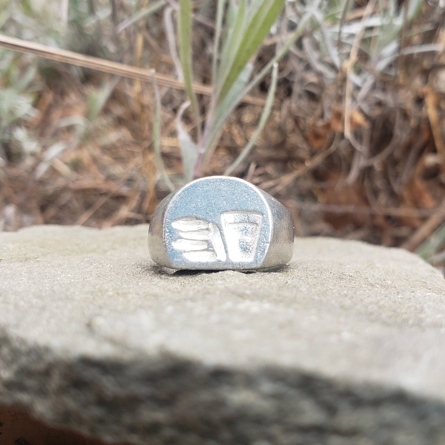 Milk n' cookies wax seal signet ring