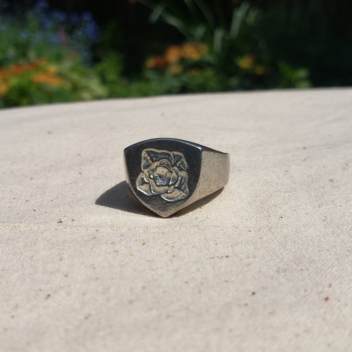 Cabbage wax seal signet ring