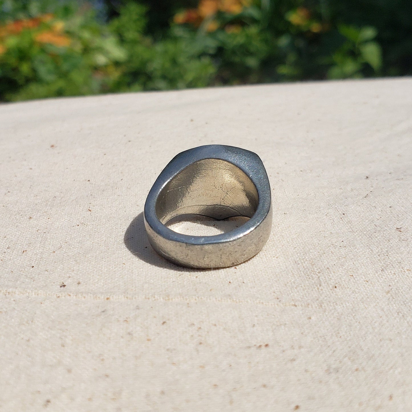 Cabbage wax seal signet ring