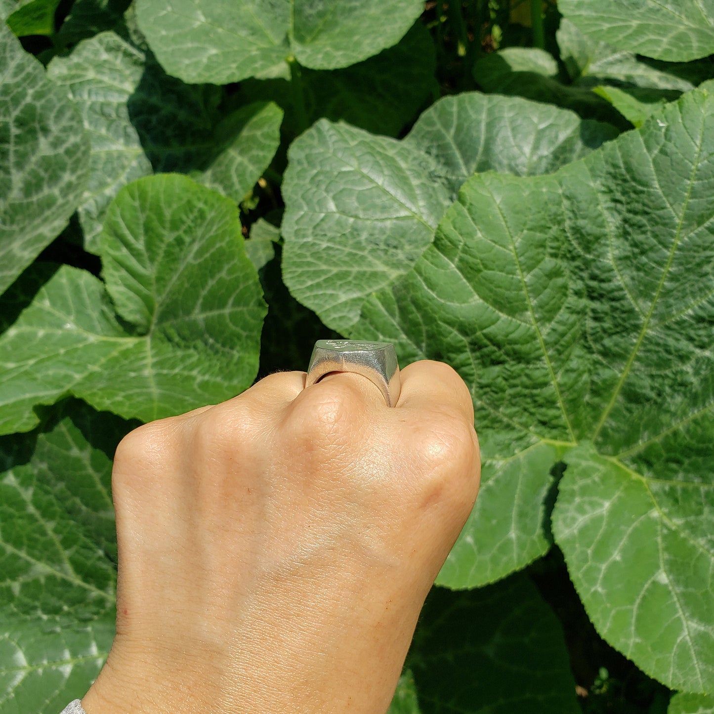 Hippo wax seal signet ring