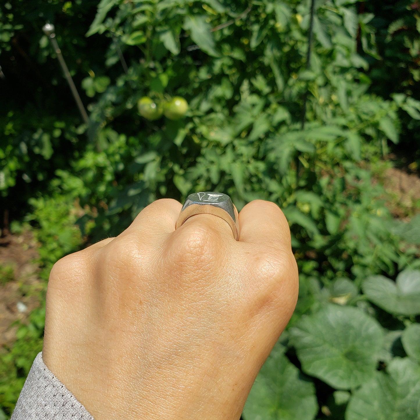 Needle and thread wax seal signet ring