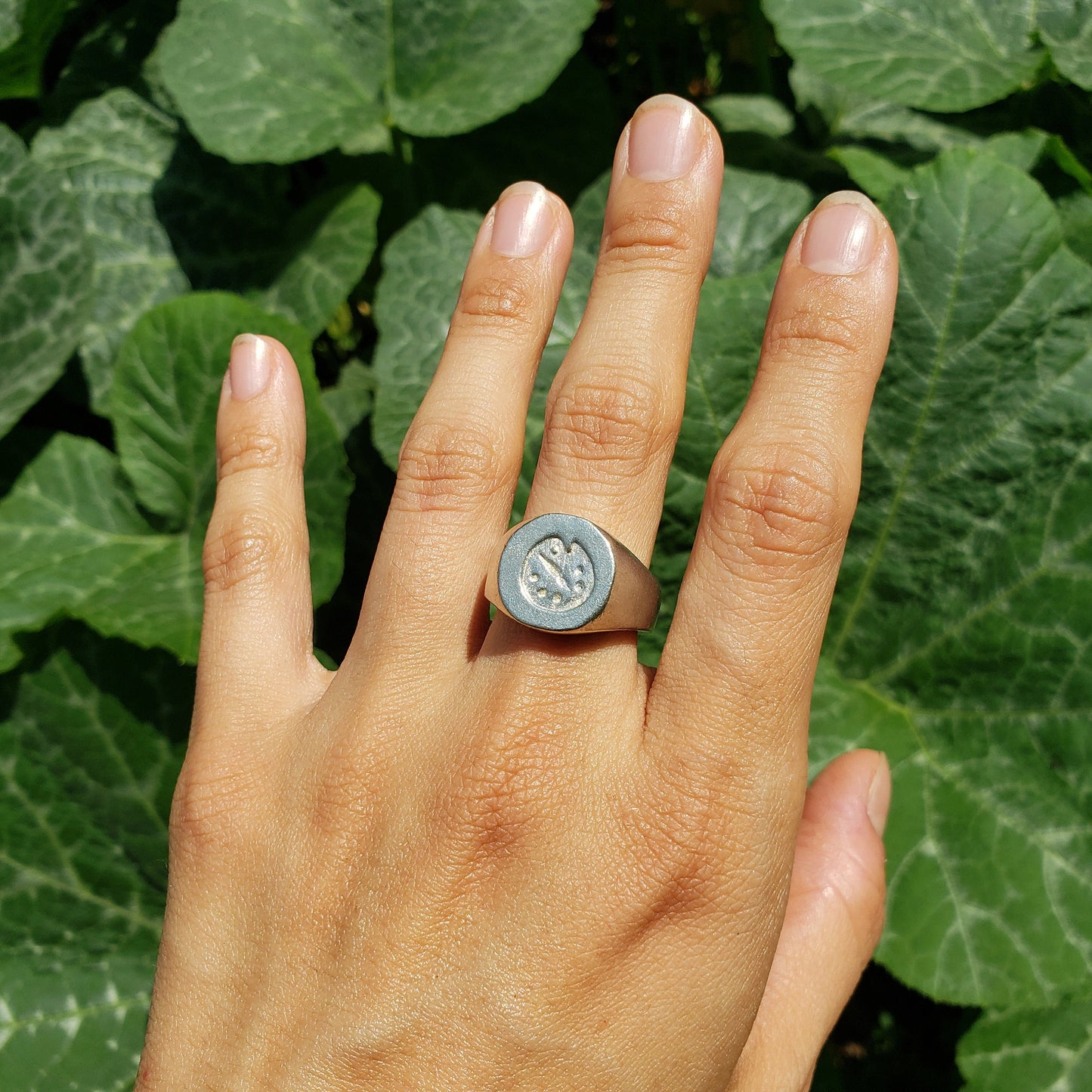 Palette wax seal signet ring