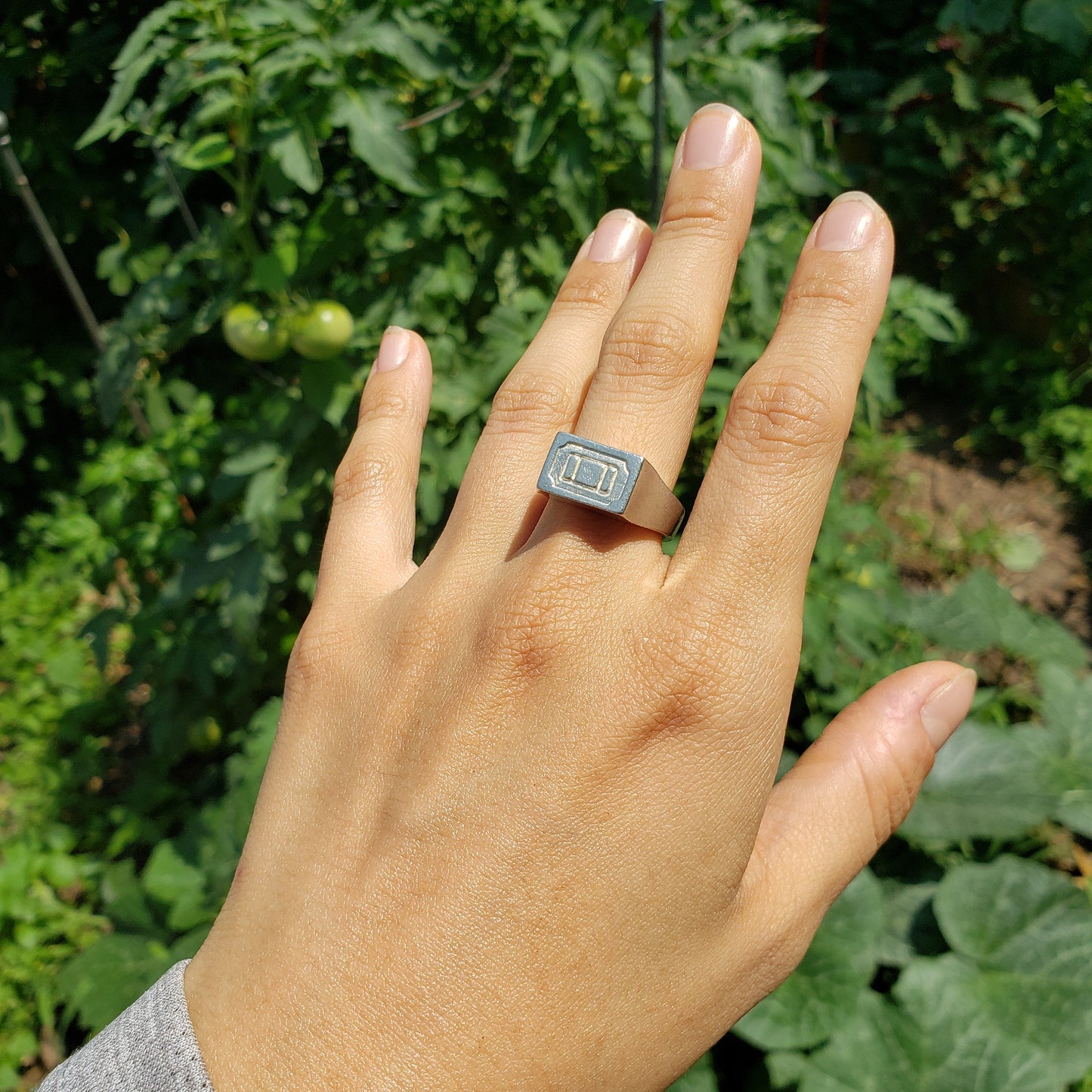 Ticket wax seal signet ring