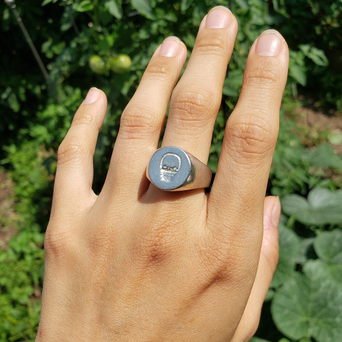 Basket wax seal signet ring