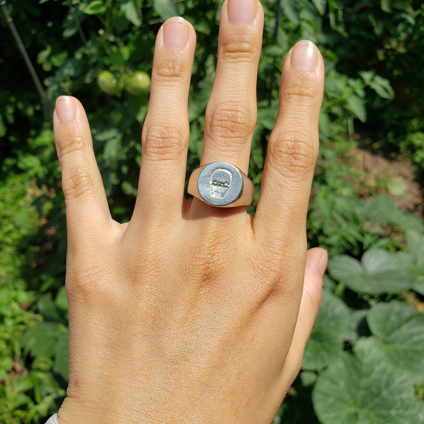 Basket wax seal signet ring