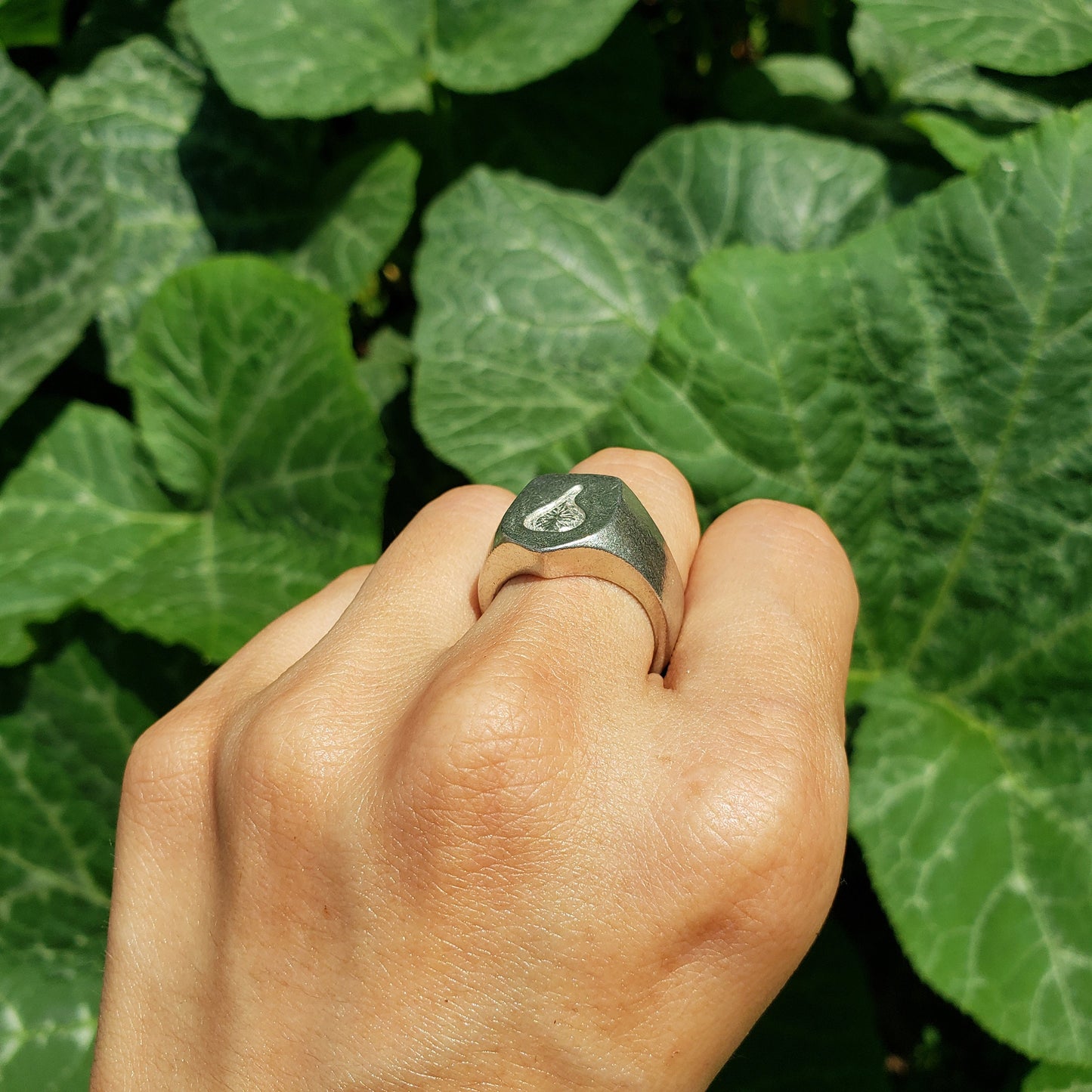 Fig wax seal signet ring