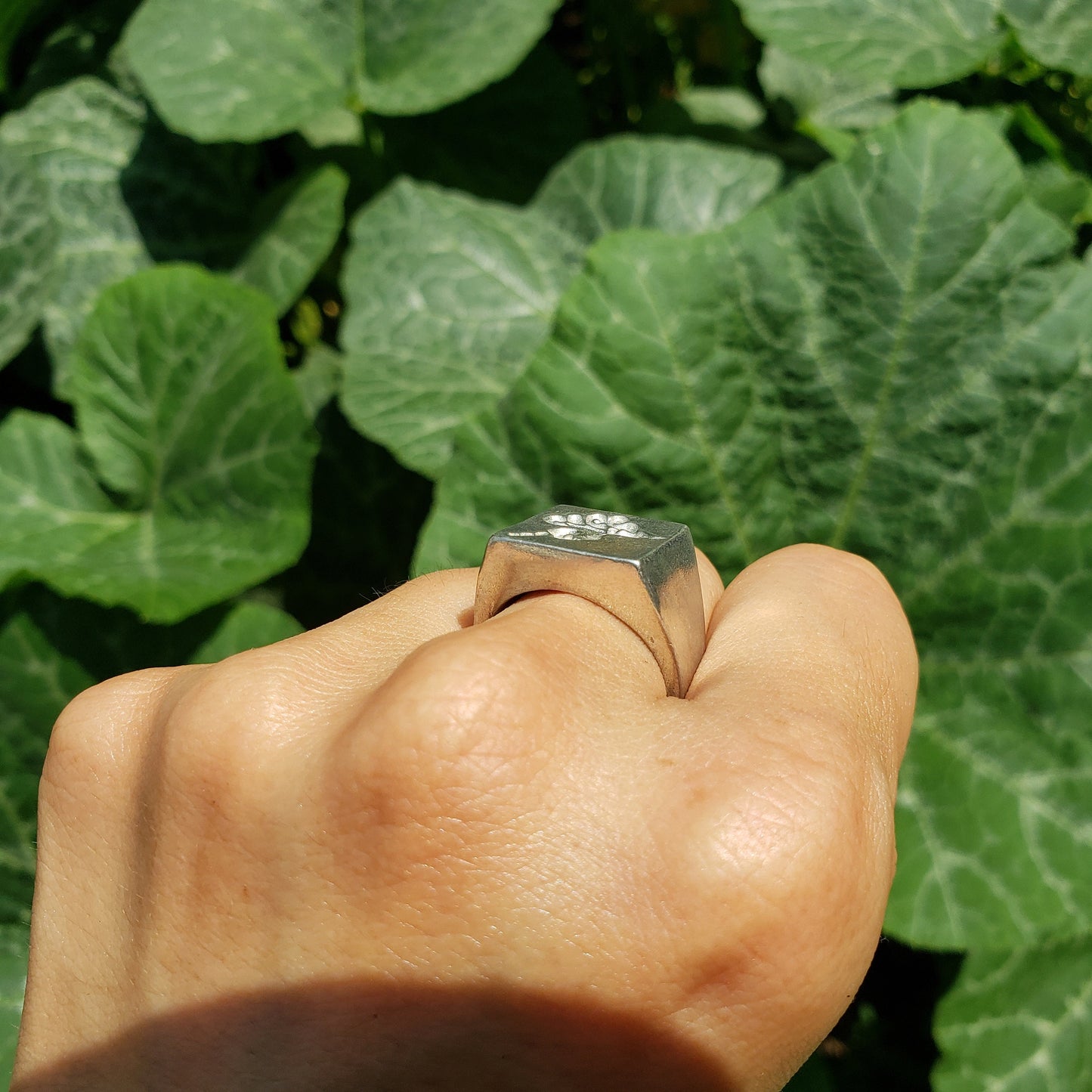 Hand of god wax seal signet ring