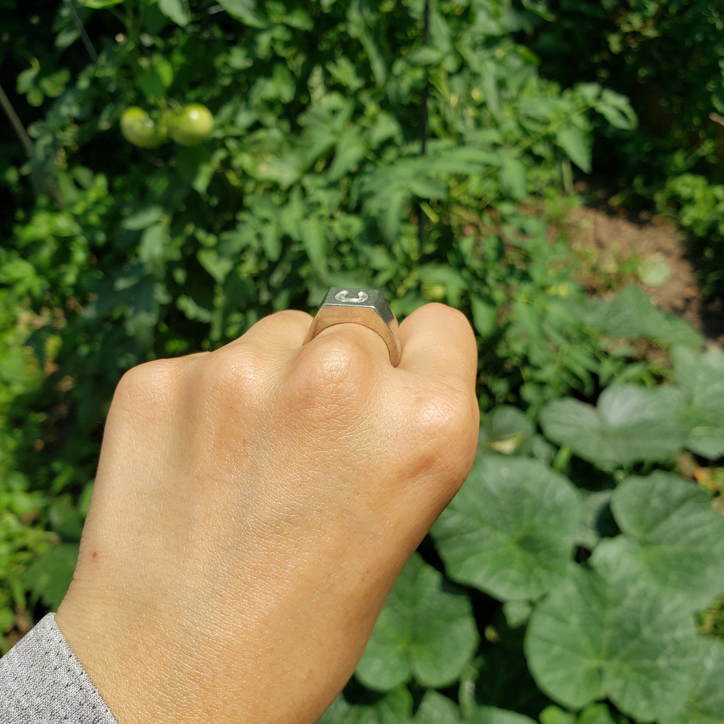 Horseshoe wax seal signet ring