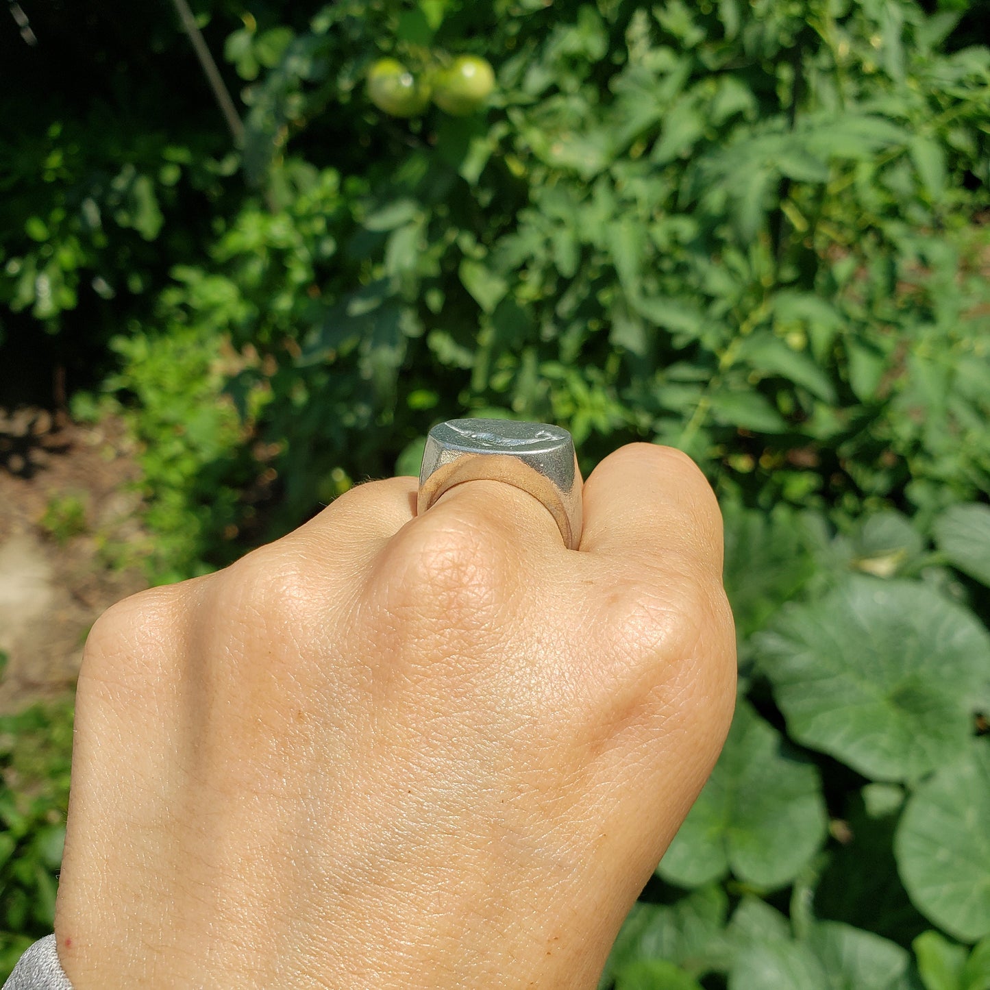 Narwhal wax seal signet ring