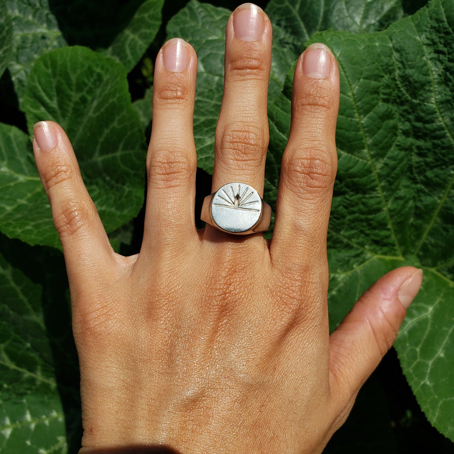 Sundial wax seal signet ring