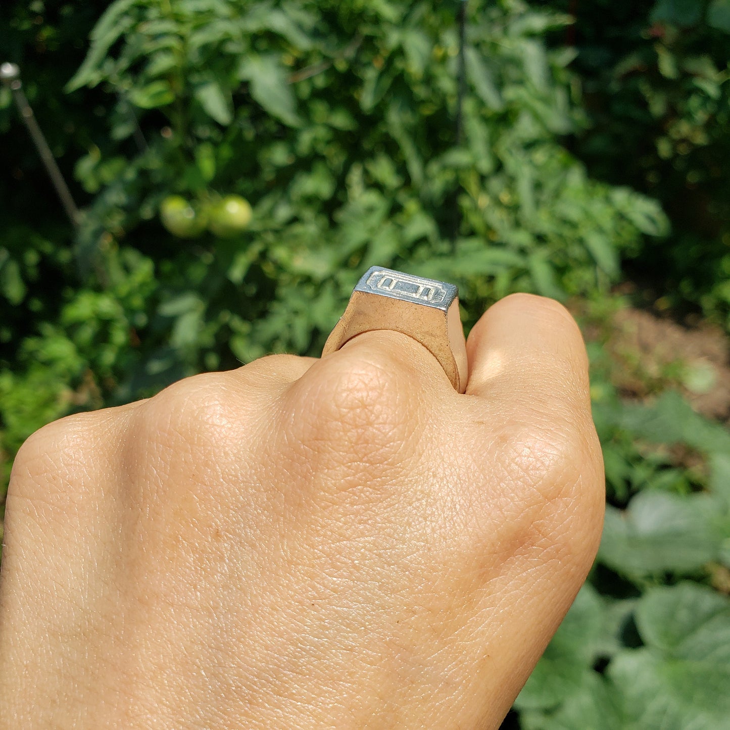 Ticket wax seal signet ring