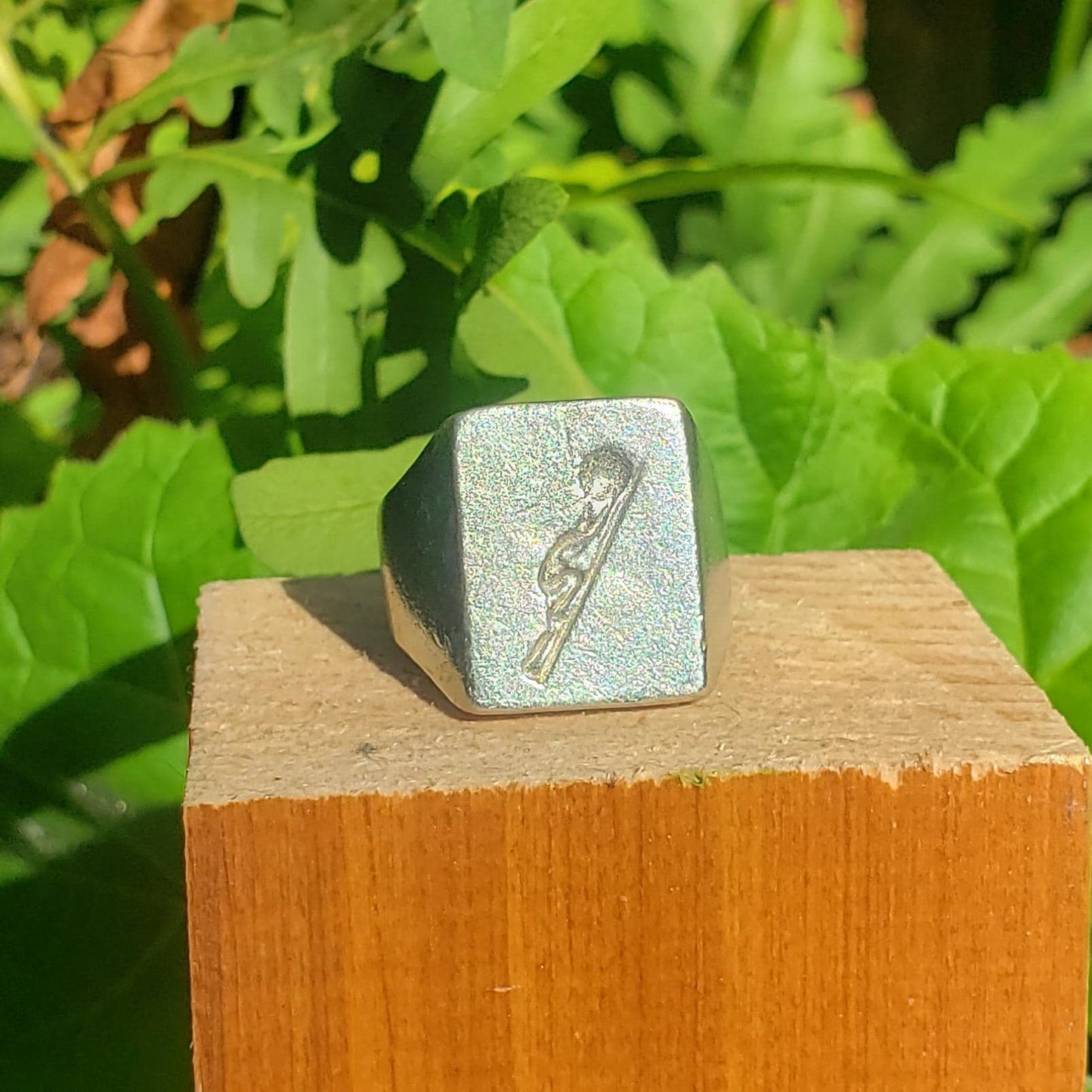Sisyphus wax seal signet ring