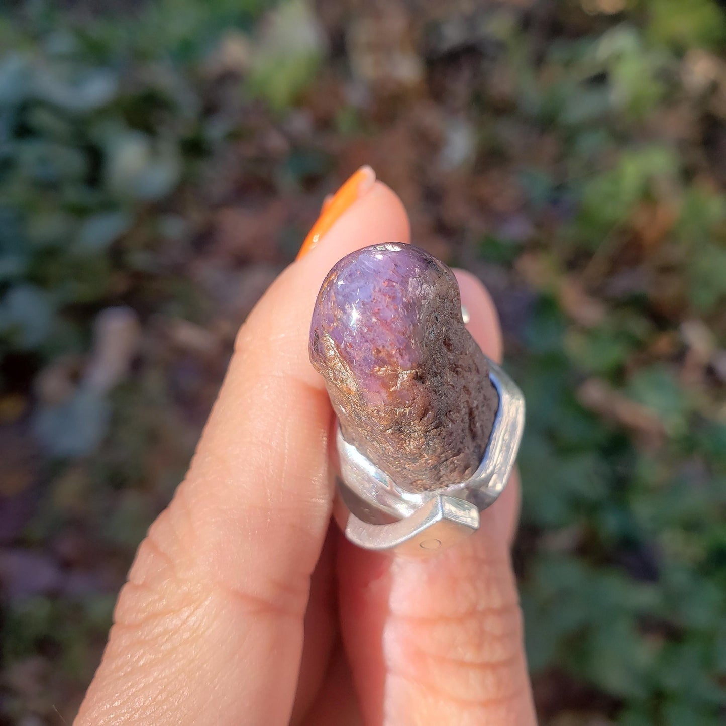 raw star ruby witch tower pendant