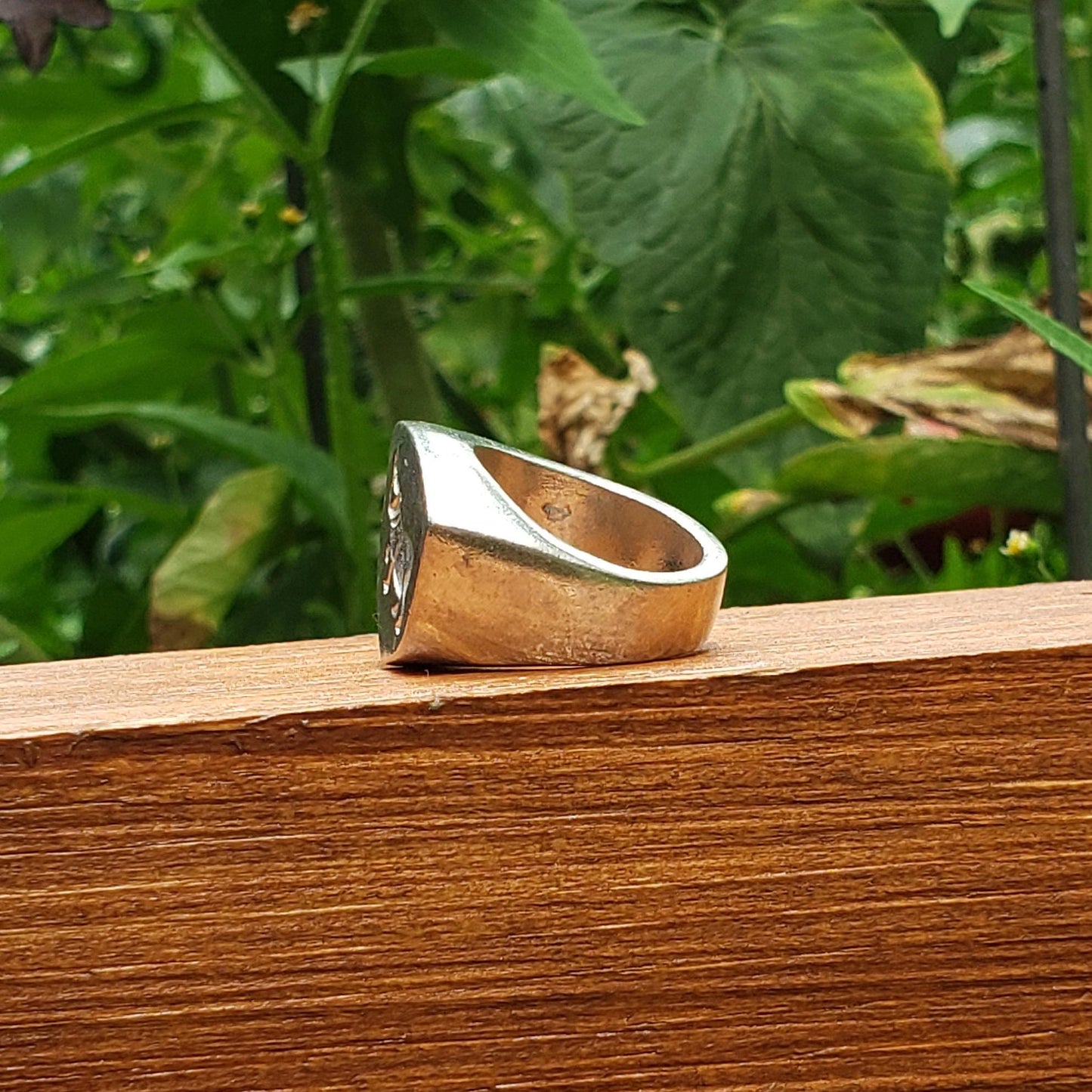 Hippo wax seal signet ring