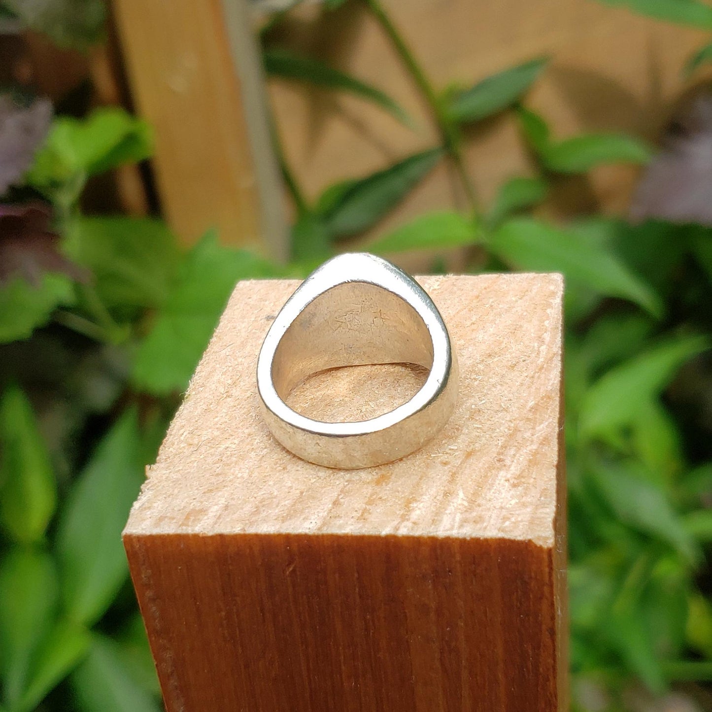 Pomegranate wax seal signet ring