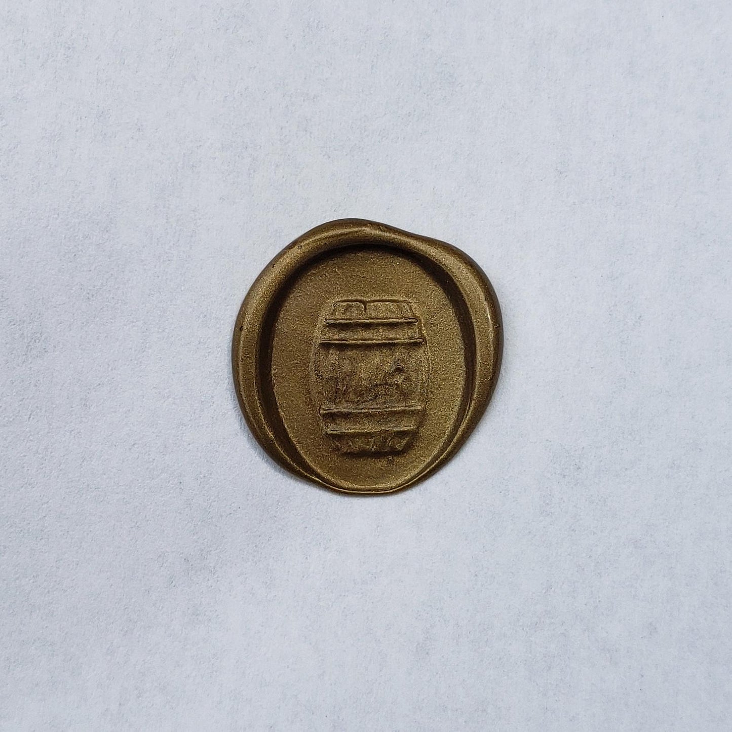 Barrel wax seal signet ring