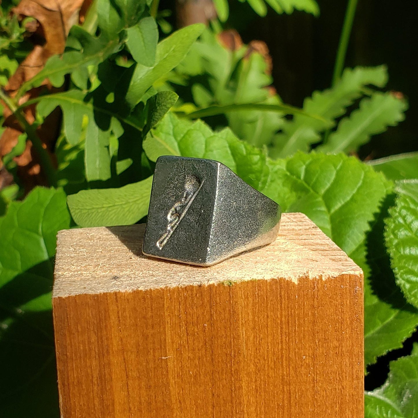 Sisyphus wax seal signet ring