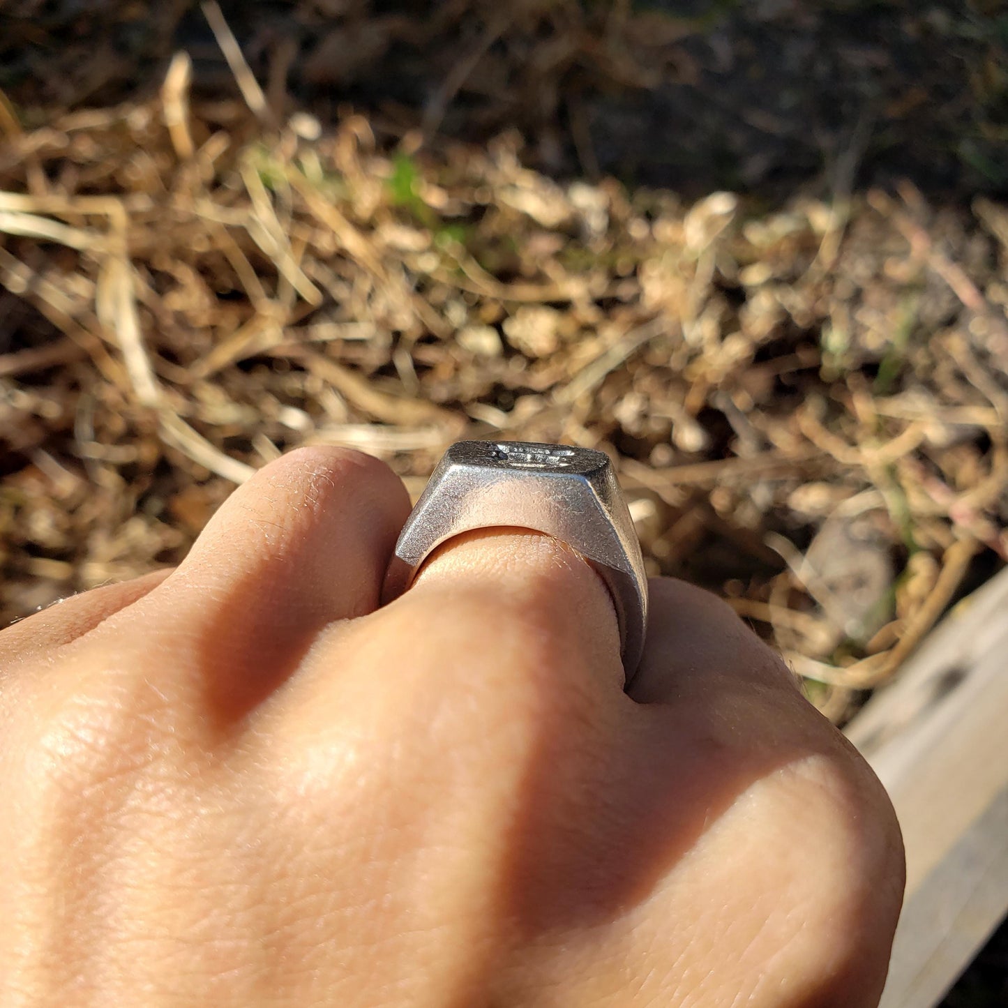 Backpack wax seal signet ring
