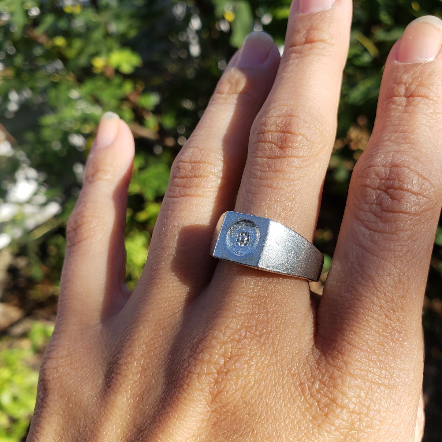 Blueberry wax seal signet ring