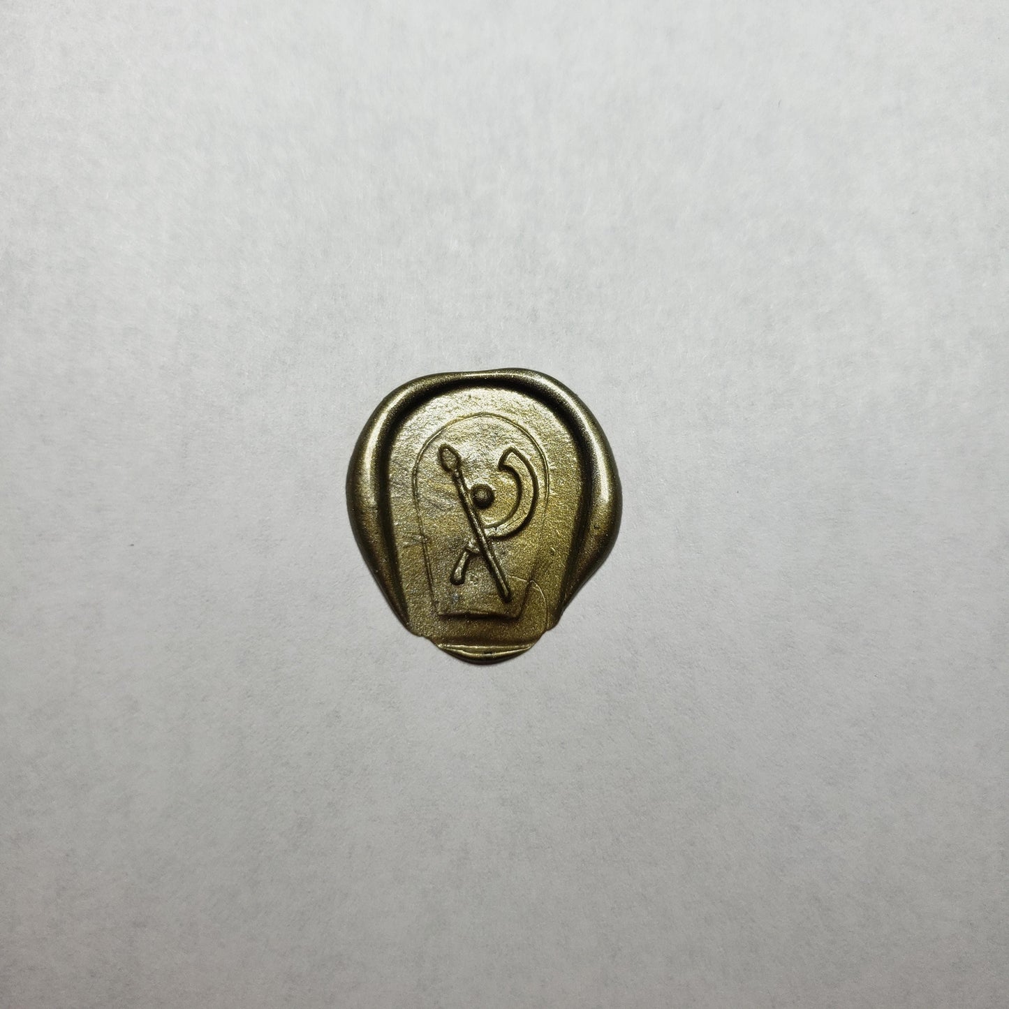 Egyptian warrior weapons wax seal signet ring