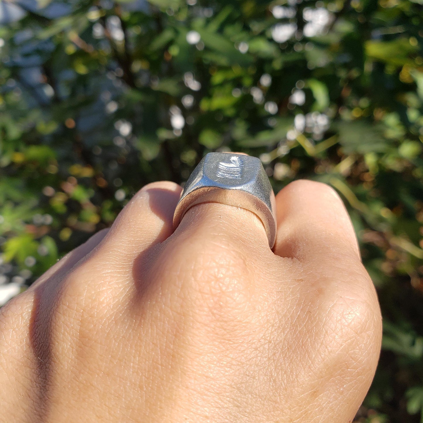 open can wax seal signet ring