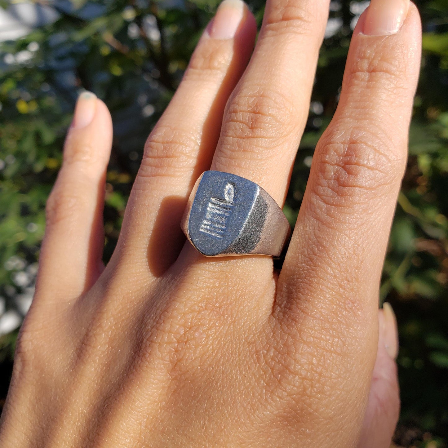 open can wax seal signet ring