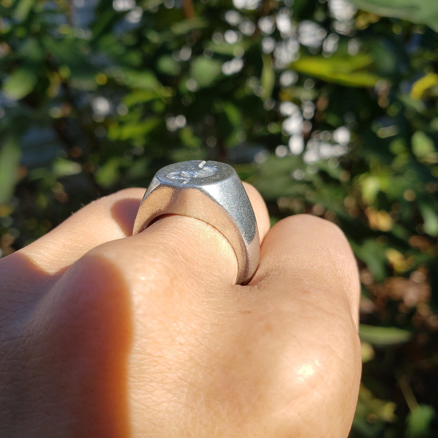 Stomach wax seal signet ring