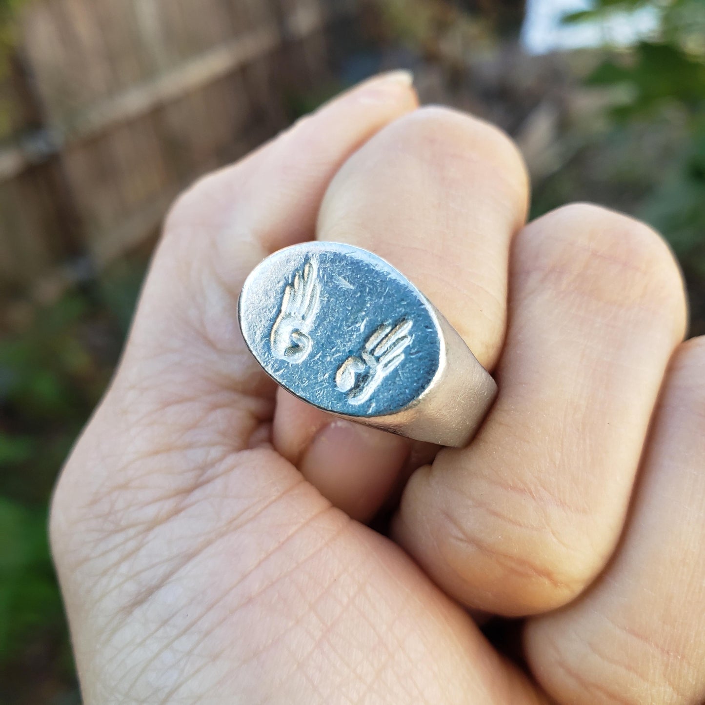 This big wax seal signet ring