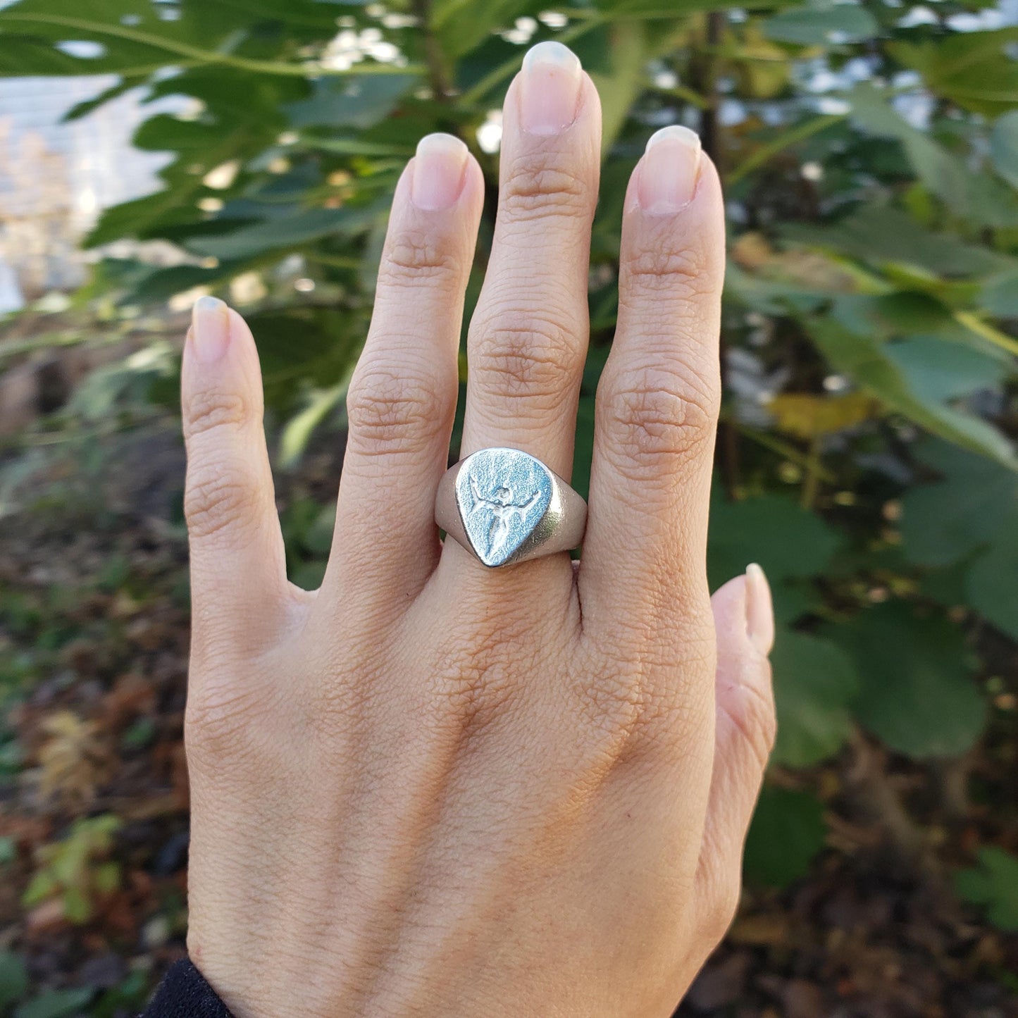 This huge wax seal signet ring