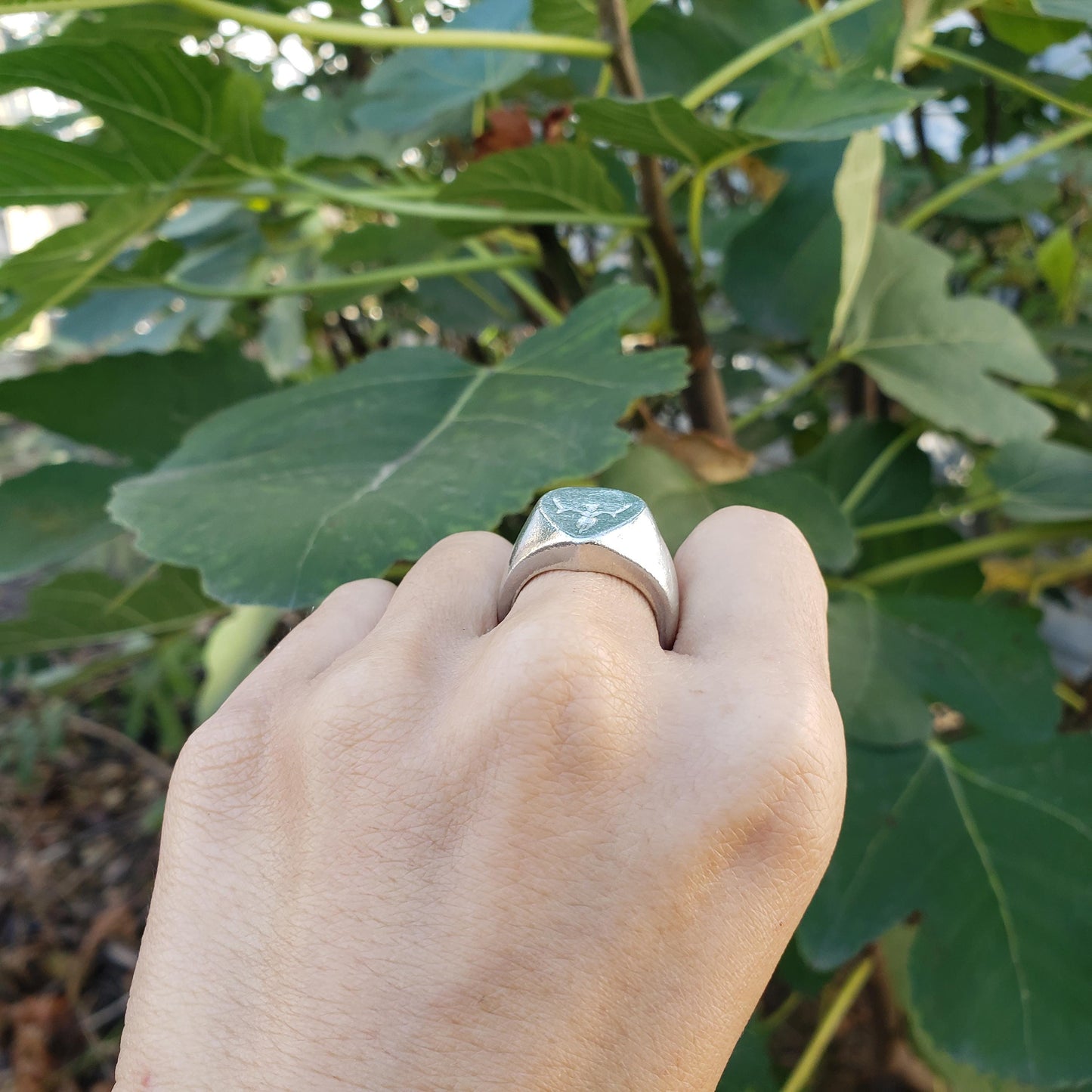 This huge wax seal signet ring