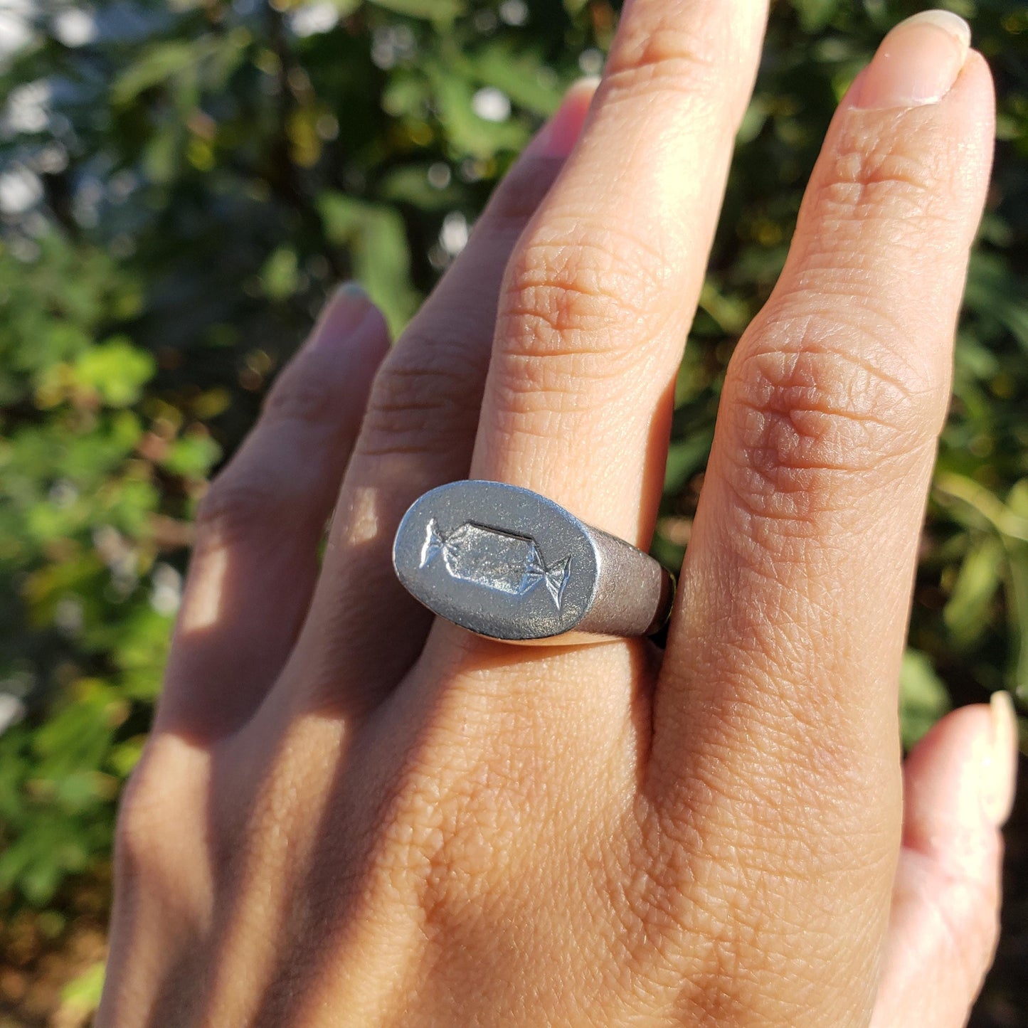 Candy roll wax seal signet ring