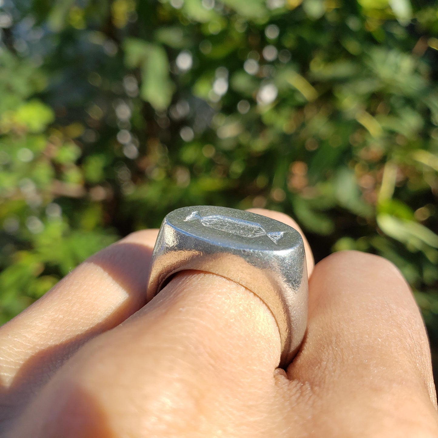 Candy roll wax seal signet ring