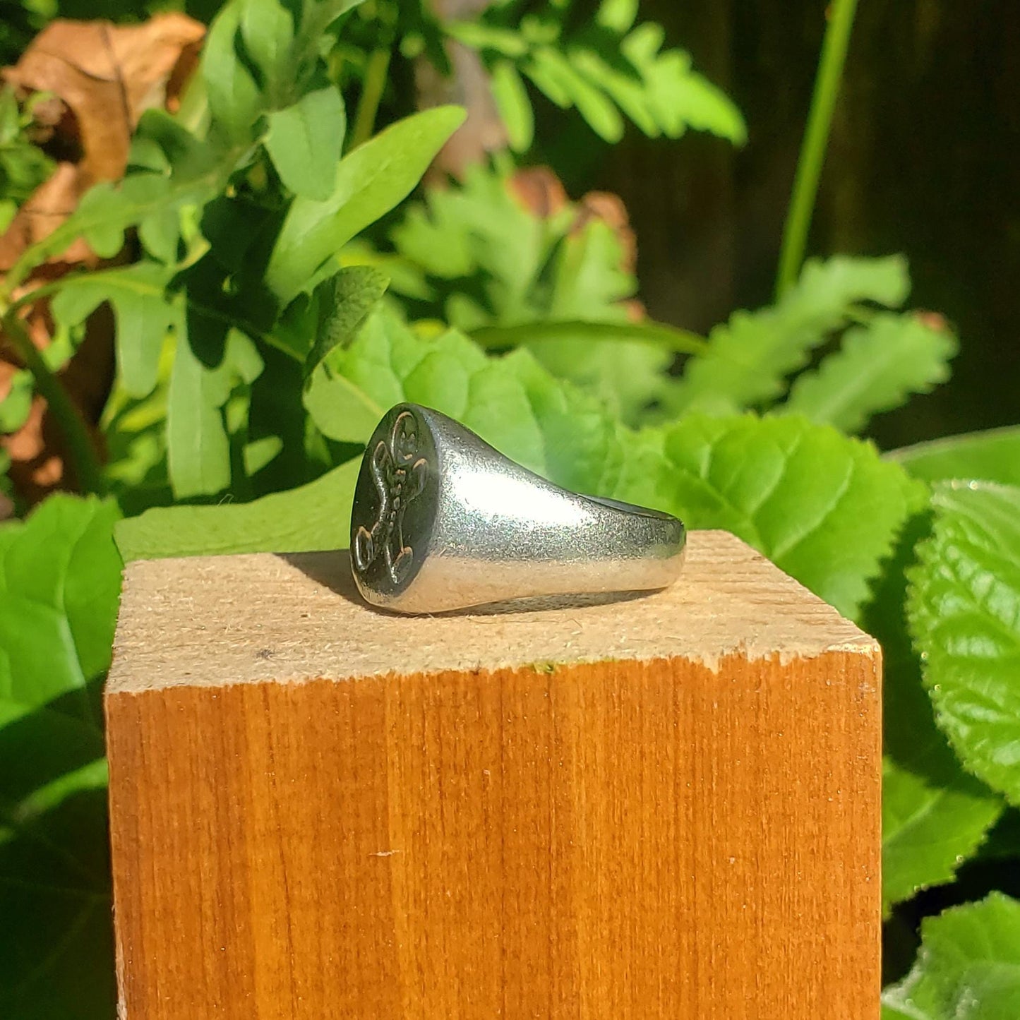 Ginger bread man wax seal signet ring