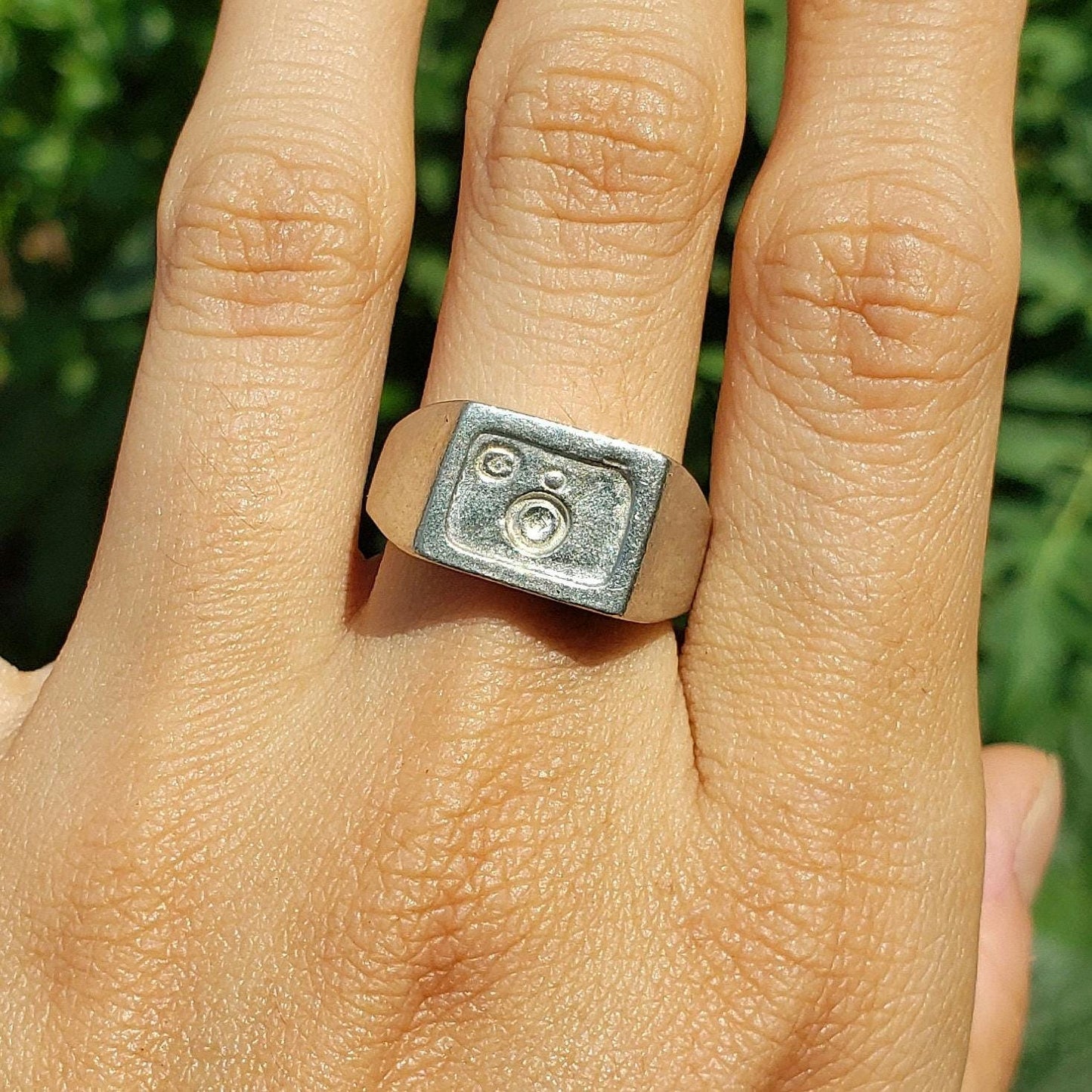 Camera wax seal signet ring