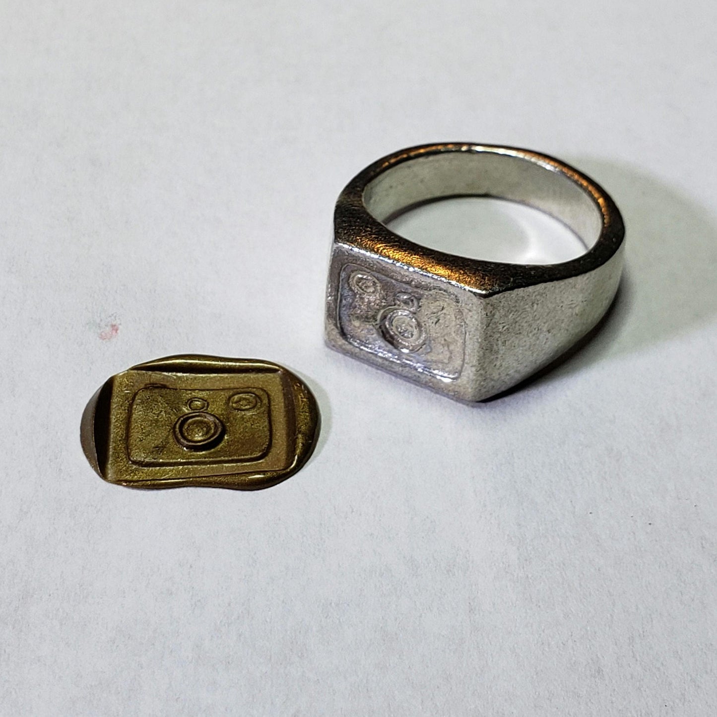Camera wax seal signet ring